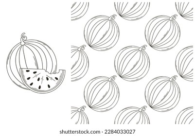 Patrón de color para cocina, restaurante o tienda. Establecer el estilo de dibujo a mano