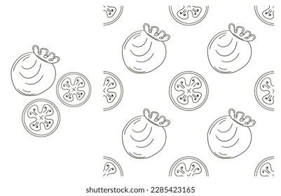 Coloring pattern for kitchen, restaurant or shop. Set in hand draw style