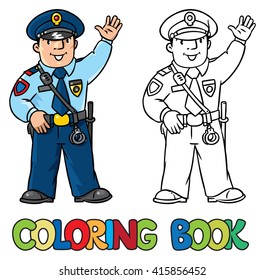 1,653 Coloring book police Images, Stock Photos & Vectors | Shutterstock