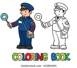 occupations coloring book clipart