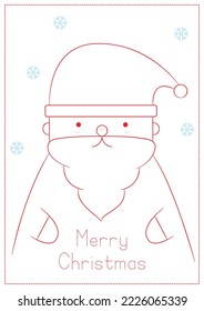 Coloring Santa for Christmas Activity
