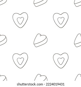 Coloring seamless pattern. Print for cloth design, textile, fabric, wallpaper