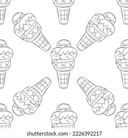 Coloring seamless pattern. Print for cloth design, textile, fabric, wallpaper