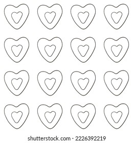 Coloring seamless pattern. Print for cloth design, textile, fabric, wallpaper