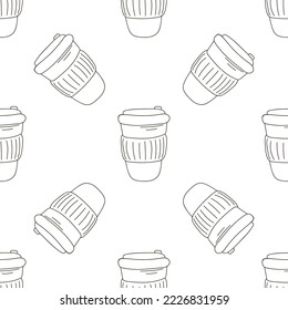 Coloring seamless pattern. Print for cloth design, textile, fabric, wallpaper