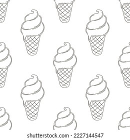 Coloring seamless pattern. Print for cloth design, textile, fabric, wallpaper