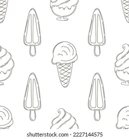 Coloring seamless pattern. Print for cloth design, textile, fabric, wallpaper