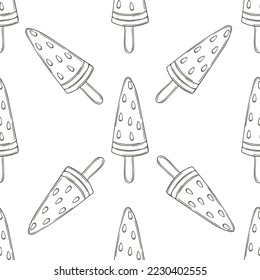 Coloring seamless pattern. Print for cloth design, textile, fabric, wallpaper