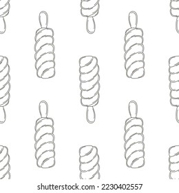 Coloring seamless pattern. Print for cloth design, textile, fabric, wallpaper