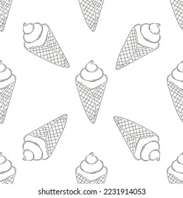 Coloring seamless pattern. Print for cloth design, textile, fabric, wallpaper