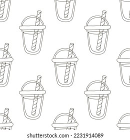 Coloring seamless pattern. Print for cloth design, textile, fabric, wallpaper