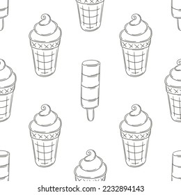 Coloring seamless pattern. Print for cloth design, textile, fabric, wallpaper