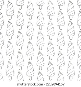 Coloring seamless pattern. Print for cloth design, textile, fabric, wallpaper
