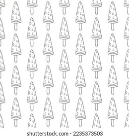 Coloring seamless pattern. Print for cloth design, textile, fabric, wallpaper