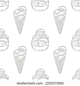 Coloring seamless pattern. Print for cloth design, textile, fabric, wallpaper
