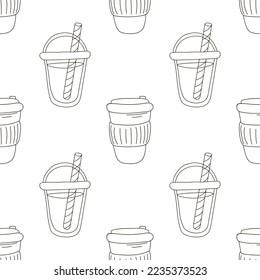 Coloring seamless pattern. Print for cloth design, textile, fabric, wallpaper