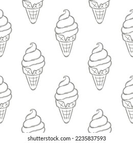 Coloring seamless pattern. Print for cloth design, textile, fabric, wallpaper