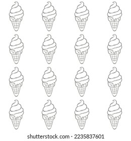 Coloring seamless pattern. Print for cloth design, textile, fabric, wallpaper