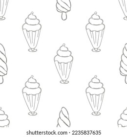 Coloring seamless pattern. Print for cloth design, textile, fabric, wallpaper