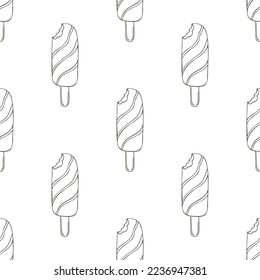 Coloring seamless pattern. Print for cloth design, textile, fabric, wallpaper