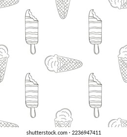 Coloring seamless pattern. Print for cloth design, textile, fabric, wallpaper