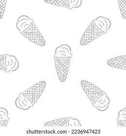 Coloring seamless pattern. Print for cloth design, textile, fabric, wallpaper