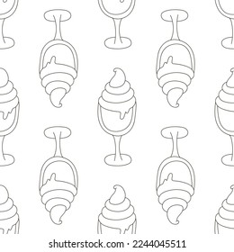 Coloring seamless pattern. Print for cloth design, textile, fabric, wallpaper