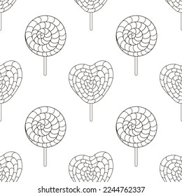 Coloring seamless pattern. Print for cloth design, textile, fabric, wallpaper