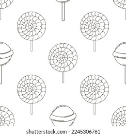 Coloring seamless pattern. Print for cloth design, textile, fabric, wallpaper