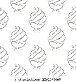 Coloring seamless pattern. Print for cloth design, textile, fabric, wallpaper