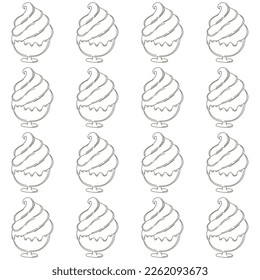 Coloring seamless pattern. Print for cloth design, textile, fabric, wallpaper