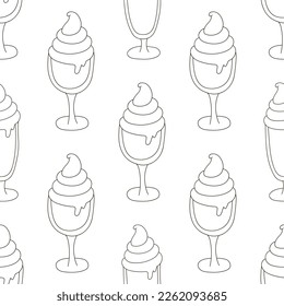 Coloring seamless pattern. Print for cloth design, textile, fabric, wallpaper