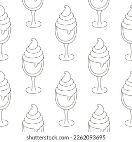 Coloring seamless pattern. Print for cloth design, textile, fabric, wallpaper