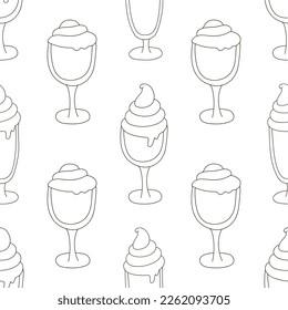 Coloring seamless pattern. Print for cloth design, textile, fabric, wallpaper