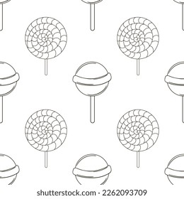 Coloring seamless pattern. Print for cloth design, textile, fabric, wallpaper