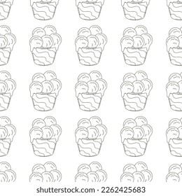 Coloring seamless pattern. Print for cloth design, textile, fabric, wallpaper