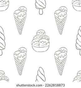 Coloring seamless pattern. Print for cloth design, textile, fabric, wallpaper