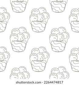 Coloring seamless pattern. Print for cloth design, textile, fabric, wallpaper