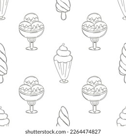 Coloring seamless pattern. Print for cloth design, textile, fabric, wallpaper
