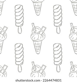 Coloring seamless pattern. Print for cloth design, textile, fabric, wallpaper
