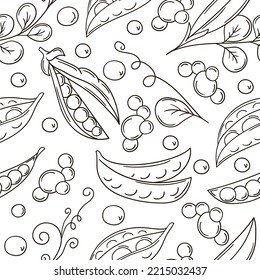 Farbenloses Muster mit tropischen Früchten. Illustration im handgezeichneten Stil