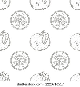 Colorante Patrón de Seamless con frutas tropicales. Ilustración en estilo de dibujo a mano