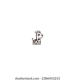 coloring set animal giraffe A
