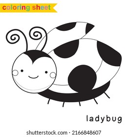 Coloring sheet for children. Educational printable about animals. Vector illustrations.