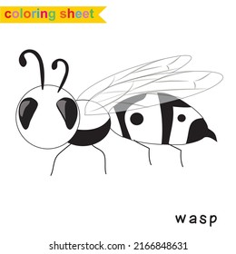 Coloring sheet for children. Educational printable about animals. Vector illustrations.