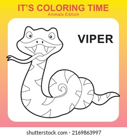 Coloring sheet for children. Educational printable about animals. Vector illustrations.