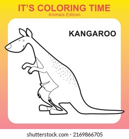 Coloring sheet for children. Educational printable about animals. Vector illustrations.