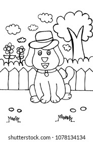 Coloring sheets, cute dogs.