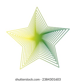 Colorear Star Icon.Un vector mandala es una mandala creada usando software de gráficos vectoriales.