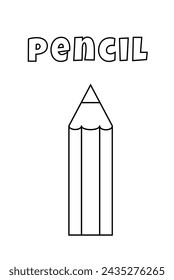 Coloring With Thick Lines For The Very Little Ones, Pencil Coloring Page